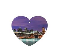 New York Night Printing - Ambientadores de coche para hojas colgantes perfumadas para baño, 10 unidades, con cuerda