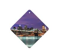 New York Night Printing - Ambientadores de coche para hojas colgantes perfumadas para baño, 10 unidades, con cuerda