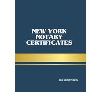New York Notary Certificate Book 200 Notarial Certificates (2 Per Page) Acknowledgment, Jurat, Oath & Affidavit Forms: Cut-Out Notary Forms for Mobile Notaries & Loan Signing Agents