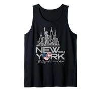 New York NYC Skyline 1664, La Ciudad Que Nunca Duerme Camiseta sin Mangas