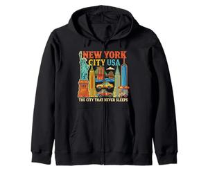 New York NYC USA Travel Souvenir City Landmark Turist Gift Sudadera con Capucha