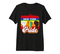 New York Pride Rainbow Gay Pride Flag Funny LGBT Camiseta Premium