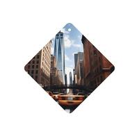 New York Printing - Juego de 10 hojas colgantes perfumadas para coche, con cuerda, para el hogar