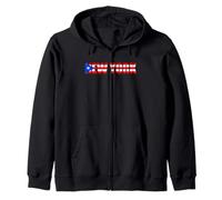 New York Puerto Rico Flag Nuyorican Sudadera con Capucha