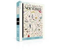 New York Puzzle Company - New Yorker Undercover - Rompecabezas de 1000 piezas para noches de juegos familiares por Peter de Sève