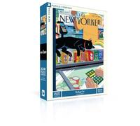 New York Puzzle Company - Rompecabezas de 1000 piezas de gato New Yorker Bodega Cat por R. Kikuo Johnson