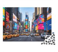 New York Puzzle for Boy & Girl 1000 Piezas Reciclable Neon NYC City Puzzle Divertido and Desafiante Family Juego Excelente Idea de Regalo for Child‘s Birthday 52x38cm/1000pcs