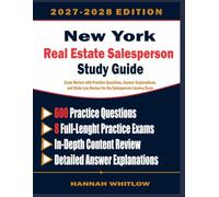 New York Real Estate Salesperson Study Guide: Exam Review with Practice Questions, Answer Explanations, and State Law Review for the Salesperson License Exam