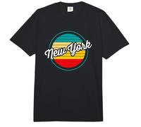 New York Retro Sunset Vintage Diseño Envejecido Comfort Colors Adult Heavyweight T-Shirt