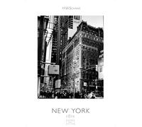 New York schwarz-weiss 2026 S 29x21cm - Eleganter Schwarz-Weiß-Print mit beeindruckenden New York City Motiven