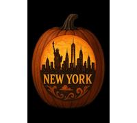 New York Skyline Pumpkin Carving Design Lined Paper Notebook 120 Pages 6 x 9 Inches: Gifts for Halloween Lovers and NYC Fans