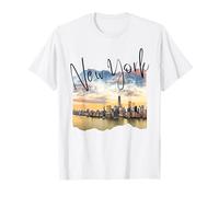 New York Skyline Tourist Souvenir Familia Hombres Mujeres Niños Niña Camiseta