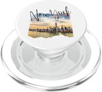 New York Skyline Tourist Souvenir Familia Hombres Mujeres Niños Niña PopSockets PopGrip para MagSafe
