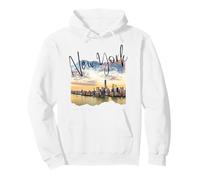 New York Skyline Tourist Souvenir Familia Hombres Mujeres Niños Niña Sudadera con Capucha