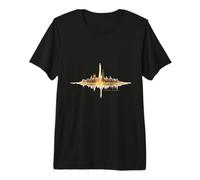 New York Skyline Urban Metropolitan Art City for Lover Camiseta Premium