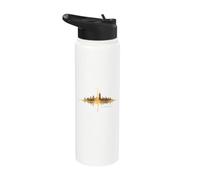 New York Skyline Urban Metropolitan Art City for Lover Stainless Steel Insulated Water Bottle