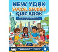 New York Social Studies Quiz Book: Grade 4 Practice Workbook for History, Geography, Civics & Economics