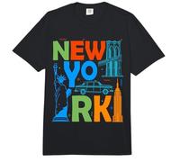 New York Souvenir Hombres Mujeres Manhattan Nueva York Comfort Colors Adult Heavyweight T-Shirt