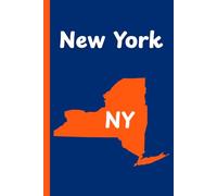 New York State Journal: diary, notebook, travel log, notepad, 6x9" inch, 110 pages, college ruled.