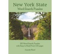New York State Word Search Puzzles: Word Searches with Easy to Read Print about New York State | 8 x 10 Inches, 125 pages | 100 puzzles…Gift for Vacations, Holidays and Free Time