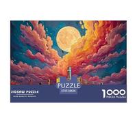 New York Sunset Gradientline 1000 Pcs Cartón Rompecabezas Urban Landmark Imposible, Difícil Juego Creativo Puzzle para Niños Pequeños 38x26cm/1000pcs