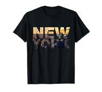 New York Sunset Skyline Graphic Tee shirts, New York City Camiseta