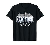 New York Team Skyline Word Art Aaron Judge Baseball MLBPA Camiseta