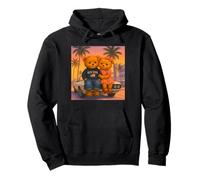 New York Teddy Bear, New York City Friends with Classic Car Sudadera con Capucha