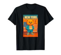 New York Teddy Bear, New York City USA Flag Love Yourself Camiseta