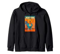 New York Teddy Bear, New York City USA Flag Love Yourself Sudadera con Capucha