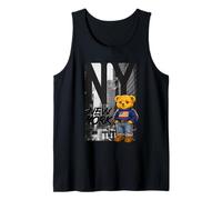 New York Teddy Bear Street Art Design - NY City Urban Bear Camiseta sin Mangas