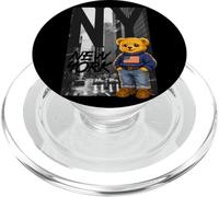 New York Teddy Bear Street Art Design - NY City Urban Bear PopSockets PopGrip para MagSafe