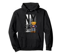 New York Teddy Bear Street Art Design - NY City Urban Bear Sudadera con Capucha
