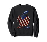 New York The Big Apple T Shirt with USA Flag, New York City Sudadera