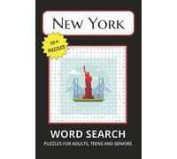 New York Themed Word Search Puzzle Book: Word Searches with Easy-to-Read Print about New York Landmarks, Food and More / 6x9 inches, 110 pages / 50+ Puzzles Gifts for Vacation, Holidays and Free Time