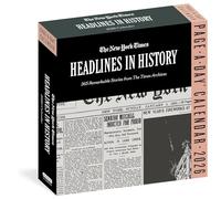 New York Times Headlines in History Page-A-Day® Calendar 2026: 365 Remarkable Stories from the Times Archives