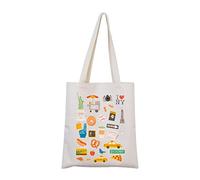 New York Tote Bag NYC Tote New York Bag NYC Gift New York Vacation Tote New York Shopping Bag, Bolso con texto en inglés "I Love Ny", Small
