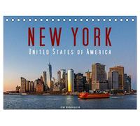 New York - United States of America (Tischkalender 2026 DIN A5 quer), CALVENDO Monatskalender: 12 New Yorker Highlights in brillanten Bildern