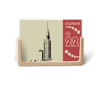 New York USA Building Art Deco Fashion 2022 Calendario de escritorio Planificador de 12 meses