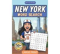 New York Word Search: 50+ Large Print Puzzles on NYC Food, Sports, and History | 6x9 in, 110 Pages | Gift for Birthdays, Holidays, and Vacations