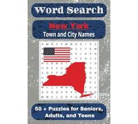 New York Word Search Book: New York state themed word find book with city and town names