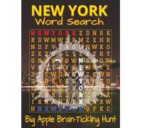 New York Word Search Puzzle Book - Large Print: Word Searches with Easy-to-Read Print about New York Landmarks, Neighborhoods, and Street Food, 8.5x11 ... large-print gift for vacations & downtime.