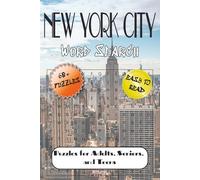 New York Word Search Puzzle Book: Word Searches with Easy to Read Print about New York Landmarks, Neighborhoods, Food, Culture and More | 6x9 inches, ... … Gift for Vacations, Holiday & Free Times