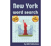 New York Word Search: Word Search Puzzle Book with Easy to Read Print about New York and more | 6x9 inches, 110 pages | 50+ puzzles ... Gift for Vacations, Holidays, and Free Times