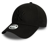 New York Yankees Mujer New Era 9Forty Esencial Todo Negro Gorra Béisbol