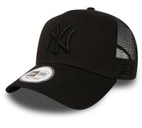 New York Yankees New Era Gorra Trucker Negra Diseño Limpio Cierre Ajustable