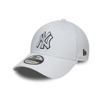 New York Yankees Outline 9Forty Adjustable White Cap