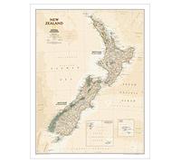 New Zealand Executive Map [Tubed]: Reference Maps (National Geographic Reference Map)