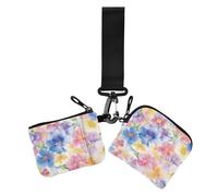 New Zealand Koru Beauty - Carteras coloridas de doble pulsera para mujer, minimalista, para tarjetas de crédito, cartera con bolsillo con cierre para uso diario, 2 paquetes, Nueva Zelanda Koru belleza