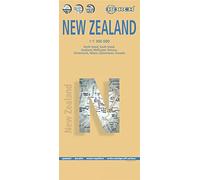Nueva Zelanda 1:1.300.000: North Island, SouthIsland, Auckland, Wellington, Rotorua, Christchurch, Nelson, Queenstown, Dunedin (Borch Map)